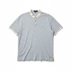 Ralph Lauren Classic Striped Polo in Navy and white